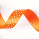 Satinband Tupfen - neonorange/weiss,  thumbnail number 2