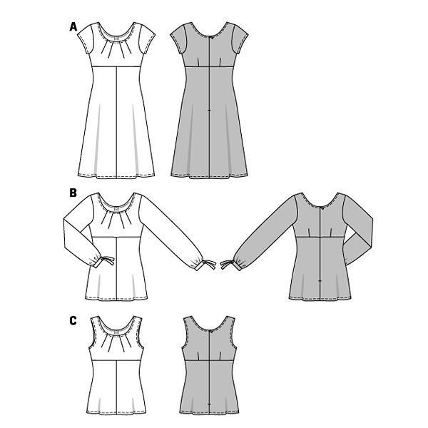 Kleid / Bluse | Burda 6685 | 32-44