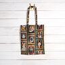 Dekostoff Halbpanama Katzen Portraits – dunkelgrün/gold,  thumbnail number 9