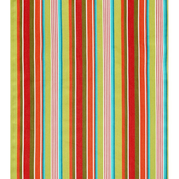 Outdoor Liegestuhlstoff Längsstreifen, 44 cm – grün/rot, image number 1