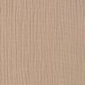 GOTS Dreilagiger Baumwoll-Musselin – dunkelbeige,  thumbnail number 4