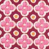 Dekostoff Canvas Stickerei-Look – bordeauxrot/pink,  thumbnail number 1