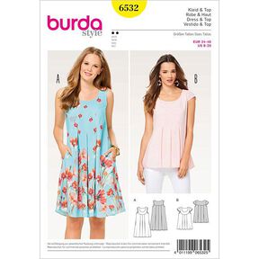 Kleid | Burda 6532 | 34-46, 