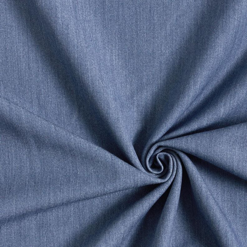 Viskose Twill Stretch Melange &ndash; jeansblau/helljeansblau,  image number 1
