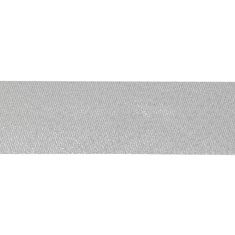 Schrägband Metallic [30 mm] – silber metallic,  image number 1
