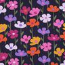 French Terry Sommersweat bunte Blumen | Poppy Fabrics – marineblau,  thumbnail number 1