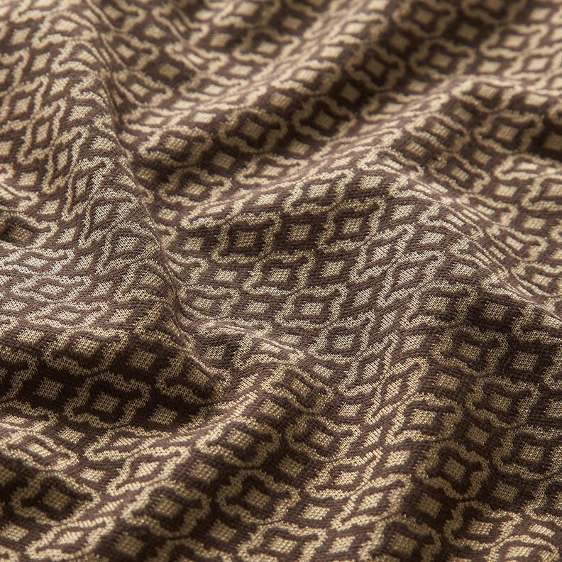 Strickjacquard Rauten – beige/braun,  image number 2