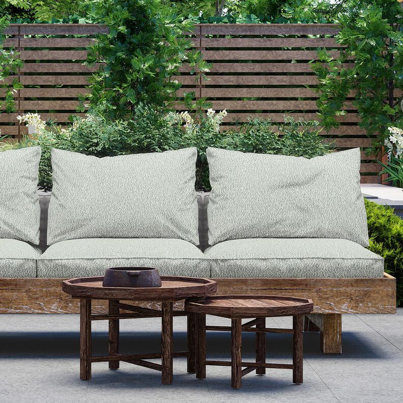 Outdoorstoff feines Bouclé – grün/wollweiss,  image number 6