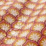 Beschichtete Baumwolle Blumenkacheln – senf/weiss,  thumbnail number 6