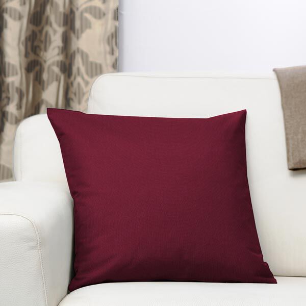 Dekostoff Canvas – bordeauxrot | Reststück 100cm