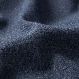 Recycelter Sweatshirtstoff angeraut Baumwoll-Mix – jeansblau, 