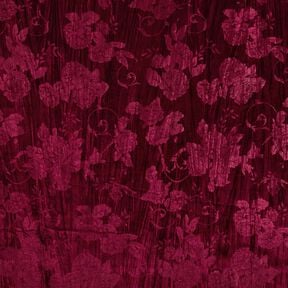 Crashsamt Chrysantheme – bordeauxrot, 