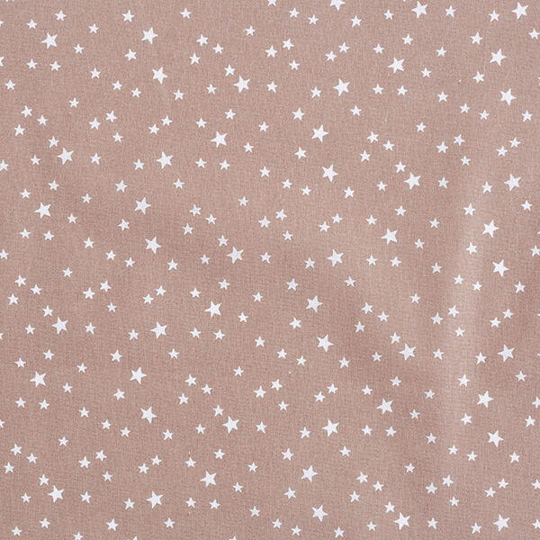 Baumwollpopeline unregelmäßige Sterne – beige