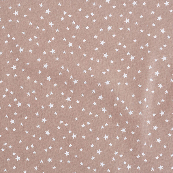 Baumwollpopeline unregelmäßige Sterne – beige