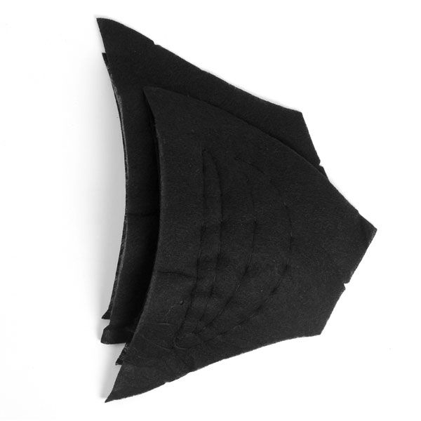Schulterpolster für Mäntel & Jacken [24 x 16 cm] - schwarz | YKK,  image number 1