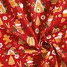 Baumwollstoff Popeline Lebkuchen – karminrot/senf,  thumbnail number 3