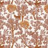 Dekostoff Halbpanama Tiere im Wald – weiss/karamell,  thumbnail number 1