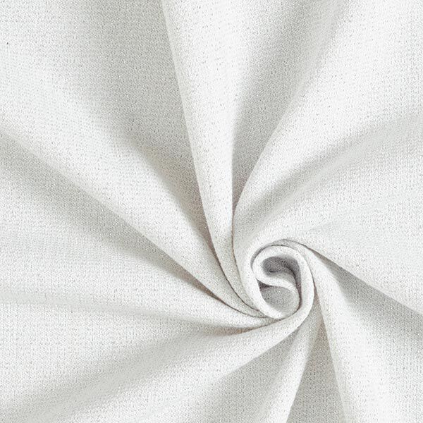 French Terry Sommersweat Lurex – weiss/silber, image number 1