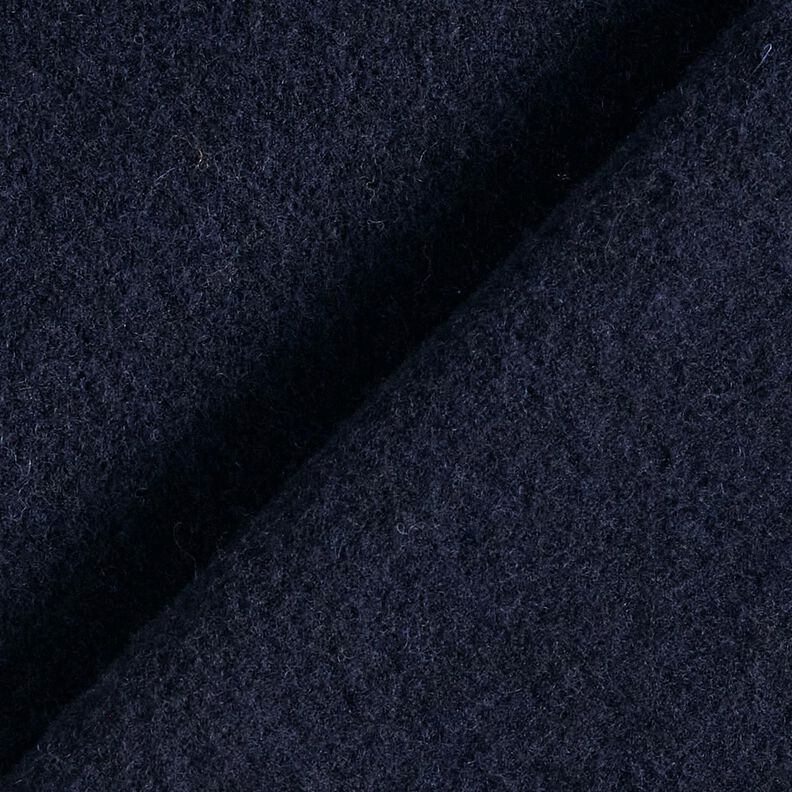 Woll-Fleece reine Schurwolle Uni – schwarzblau, image number 3