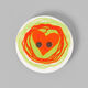 Kunststoffknopf Retroherz 1,  thumbnail number 1