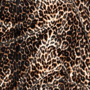 Nicki Stoff Leo Druckmuster – creme/schwarz, 
