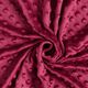 Kuschelfleece geprägte Punkte – bordeauxrot,  thumbnail number 3
