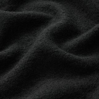 Leichter Viskose-Wollmix-Strickstoff – schwarz, 