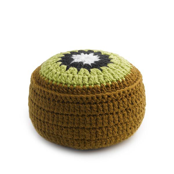 Nadelkissen/Fixiergewicht Kiwi [ Ø 6 cm ] | Prym Love – grün/braun