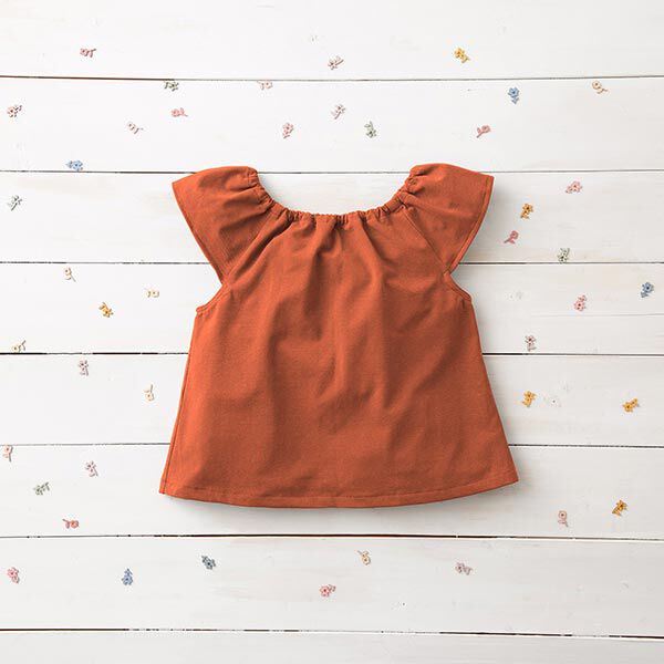 Baumwolljersey Medium Uni – rehbraun | Reststück 50cm
