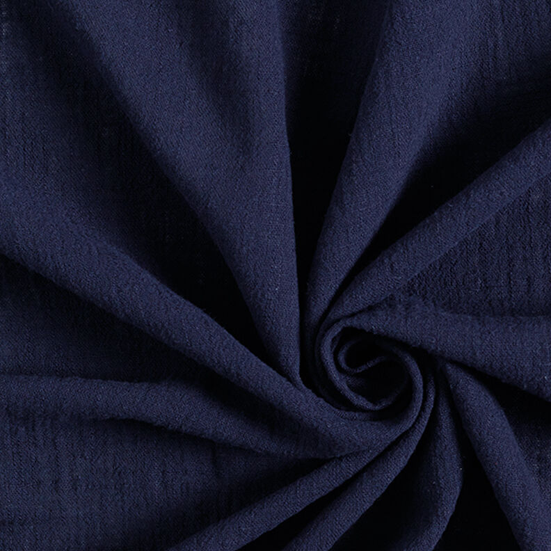 Baumwollstoff Leinen-Optik – nachtblau,  image number 1
