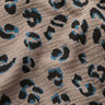 Musselin/ Doppel-Krinkel Gewebe Leo – taupe/petrol,  thumbnail number 2