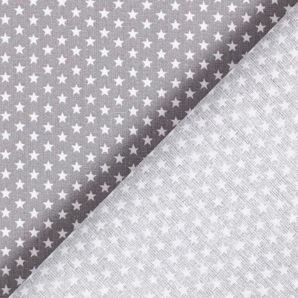 Baumwollpopeline kleine Sterne – grau/weiss, image number 6
