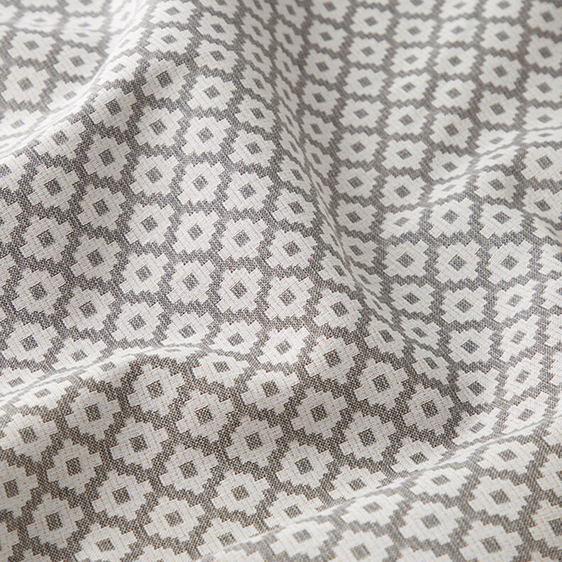 Outdoorstoff Jacquard Rauten – grau,  image number 2