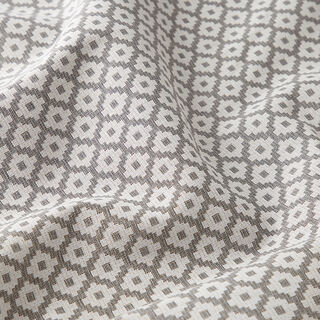 Outdoorstoff Jacquard Rauten – grau, 