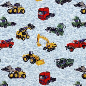 Alpenfleece Trucks und Bagger – jeansblau/grau, 