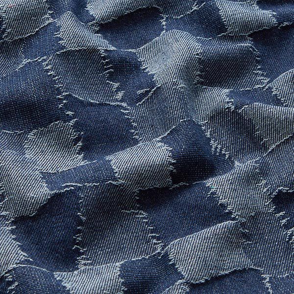 Jeansstoff Patchwork – jeansblau, image number 2