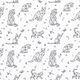 Popeline Origami-Katzen  – weiss/schwarz,  thumbnail number 1