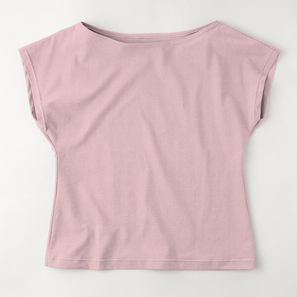 Baumwolljersey Medium Uni – altrosa,  image number 8