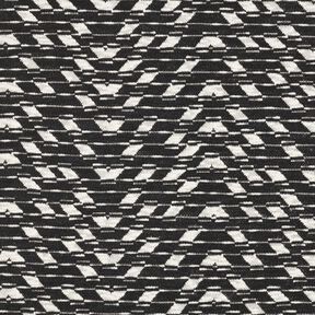 Strickjacquard geometrisches Muster – schwarz/weiss, 
