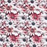Viskosestoff Margeriten-Meer – weiss/purpur,  thumbnail number 1
