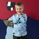 Baumwolljersey Superhelden-Monster | PETIT CITRON – babyblau,  thumbnail number 7