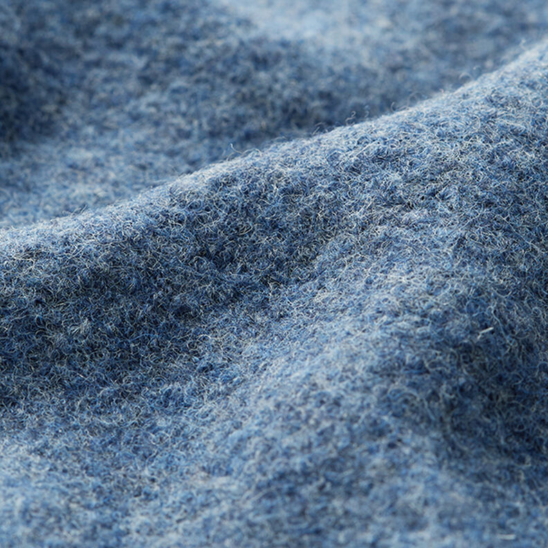 Woll-Walkloden Melange – jeansblau,  image number 2