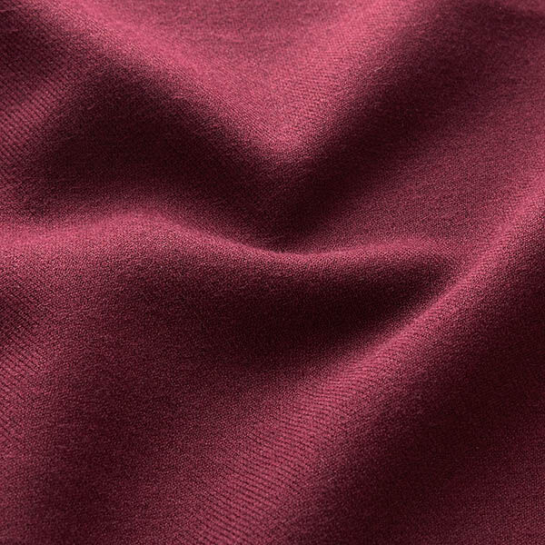 Mantelstoff Doubleface – merlot/schwarz | Reststück 100cm