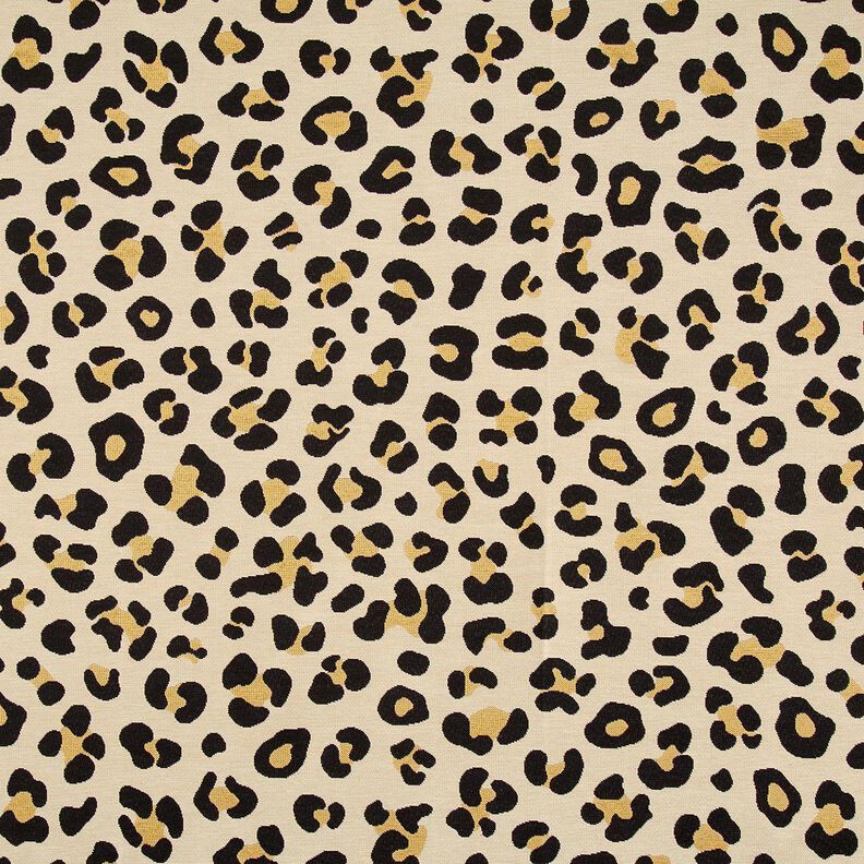 Dekostoff Gobelin Leopard – hellbeige/schwarz,  image number 1
