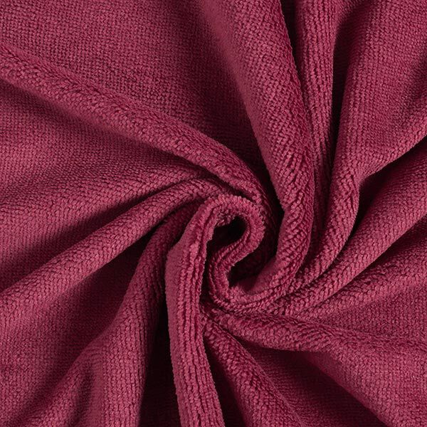 Kuschelfrottee Bambus Uni – bordeauxrot – Muster, image number 1