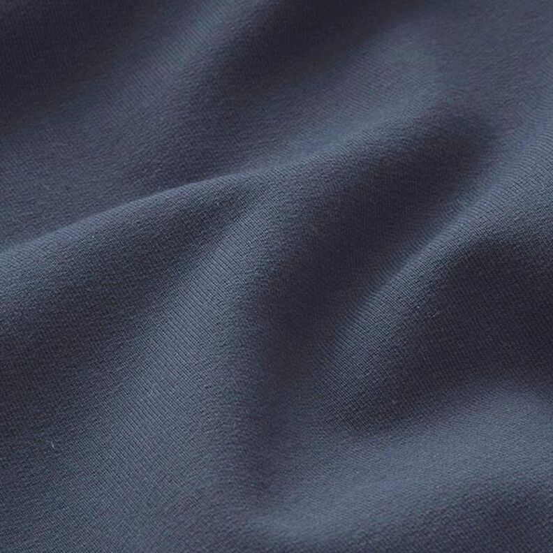 Leichter Baumwollsweat Uni – nachtblau,  image number 4