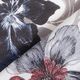 Seiden-Viskose-Satin ornamentale Blumen – weiss,  thumbnail number 5