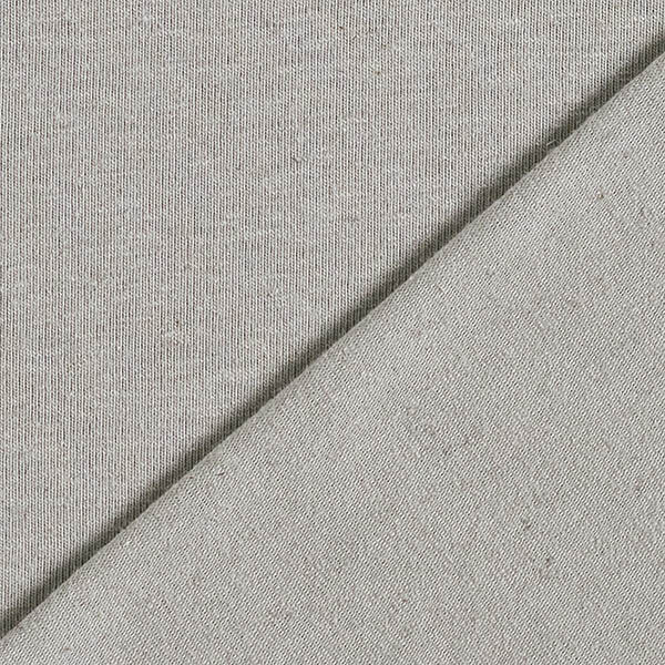 Jersey Baumwoll-Leinen-Mix uni – grau