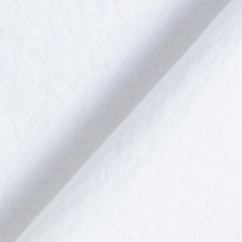 Baumwollstoff Molton schwer – weiss | Reststück 50cm,  image number 4