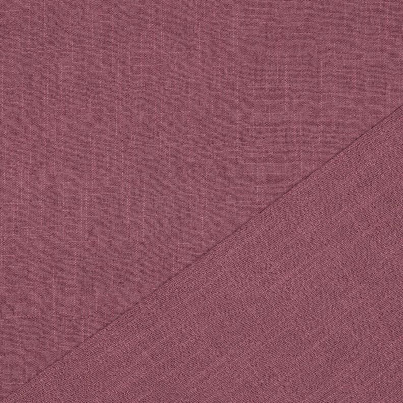 Baumwollstoff Leinen-Optik Uni – malve, image number 3